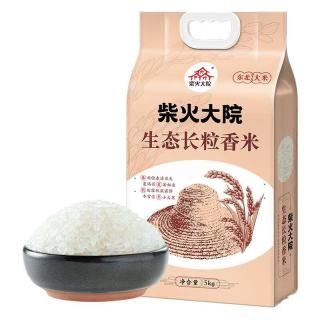 柴火大院 [新米]柴火大院生态长香米/东北黑龙江粳米装 柴火大院生态长粒香5kg10斤装