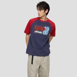 Gap 男女装2026春季新款logo印花宽松短袖T恤休闲上衣 深蓝色 866068