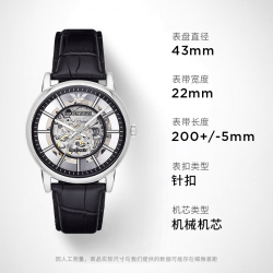 EMPORIO ARMANI 机械腕表 AR1981 低调轻奢