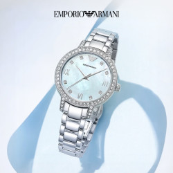 EMPORIO ARMANI 满天星石英女表 轻奢氛围感