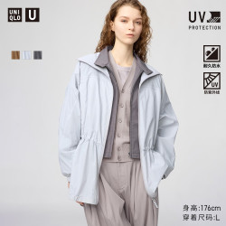 优衣库 女装合作款 防紫外线薄型宽松连帽外套 484029