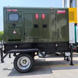 芳昕草 潍柴动力 柴油发电机组 静音箱式 75kw 大功率 工地应急备用电源 380v