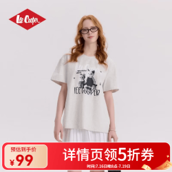 Lee Cooper 趣味小猫印花短袖