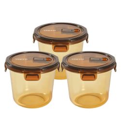 VISIONS 3个700ml康宁耐热玻璃保鲜盒