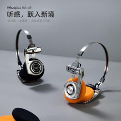 WhatPlus问加 R3轻奢系列 复古头戴无线蓝牙耳机轻奢时尚滑雪