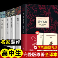 百年孤独+大卫科波菲尔+老人与海+复活 全套5册 完整全译无删减版 世界经典名著名译 高中必读课外书籍 图书