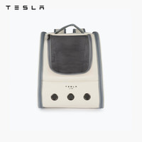 TESLA/特斯拉宠物外出双肩背包 织网透气猫包汽车文化