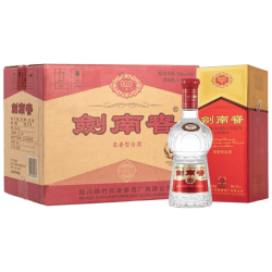 剑南春 水晶剑 52%vol 浓香型白酒 500ml*6瓶 整箱装