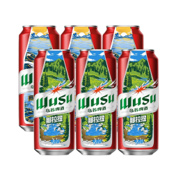 乌苏啤酒 红乌苏啤酒 500ml*6听