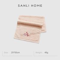 SANLI 刺绣纯棉儿童毛巾48g 25*50cm