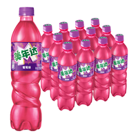 美年达 葡萄味碳酸汽水饮料 500ml*12瓶
