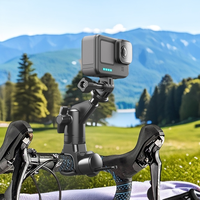 新款大疆Action5pro骑行支架Insta360aceproX5运动相机摩托自行车