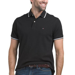 TOMMY HILFIGER Richard Tipped 男款纯棉Polo衫