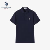 U.S. POLO ASSN. polo衫男夏季宽松休闲翻领t恤商务高端短袖男士半袖父亲节礼物
