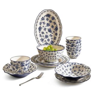 CERAMICS 蓝珀釉下彩餐具 6人食30件套