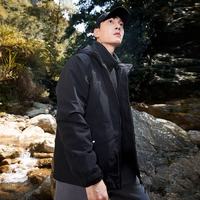 拓路者 硬壳冲锋衣三合一   黑色-抓绒内胆 M
