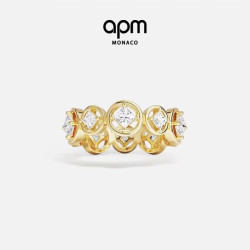 APM Monaco 气泡Les Bulles d'Eau戒指情侣对戒送女生女友生日礼物2026年新款