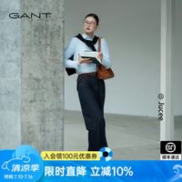 GANT 26春夏新款女阔腿宽松纯棉休闲牛仔裤显瘦裤子 433-藏蓝色 M