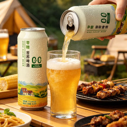 乐世 青岛乐世啤酒 0糖苦荞全麦芽精酿白啤酒 500mL 12罐 整箱装 （京东快递）