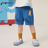 MQDMINI 撞色卡通男童短裤 蓝色 80cm