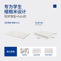 MLILY kcbdair4 快充记忆棉床垫 800mm*1900mm YM薄垫-4.5cm+fufu枕头