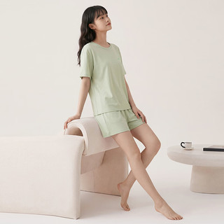 芬腾可安 100%新疆棉 女士家居服套装 浅绿 M