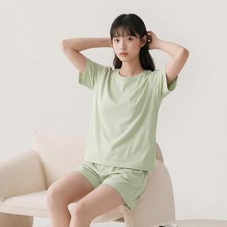 芬腾可安 100%新疆棉 女士家居服套装 浅绿 M