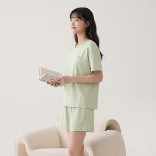 芬腾可安 100%新疆棉 女士家居服套装 浅绿 M