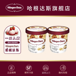 哈根达斯 经典品脱冰淇淋473ml*2桶装比巧朗姆夏果草莓香草口味 品脱冰淇淋473ml*2桶装