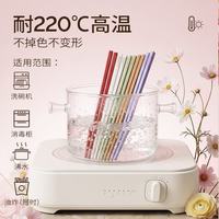 双枪 X J.dear合金筷子家用高档抗菌防霉PPS新款一人一筷耐高温16双