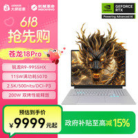机械革命 苍龙18pro 锐龙R9处理器 18英寸高端游戏本