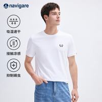 navigare 小帆船男安心品质圆领抑菌短袖T恤1325505529