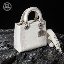 LMK 法国 女款手提包 真皮手拎戴妃包
