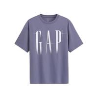 Gap 866354 纯棉宽松圆领短袖T恤 丁香紫 L