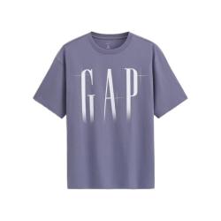 Gap 866354 纯棉宽松圆领短袖T恤 丁香紫 L