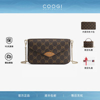 COOGI 女士信封包 老花复古斜挎包