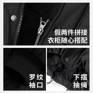 雪中飞 女士连帽防风保暖羽绒服 黑色 M(165)
