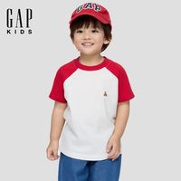 百亿补贴：Gap 男幼童2026春季新款纯棉小熊插肩袖短袖T恤儿童装美版877786