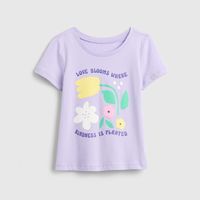 百亿补贴:Gap 女幼童2026春季新款纯棉印花圆领短袖T恤儿童装美版871486