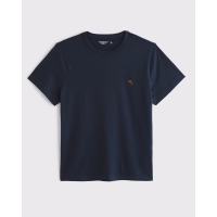 国家补贴：Abercrombie & Fitch 经典小麋鹿图案情侣柔软纯棉短袖T恤上衣26春夏男装124-6014 海军蓝 M (180/100A)