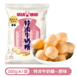 悠哈 特浓牛奶糖 300g 原味