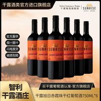 百亿补贴:干露 旭日 赤霞珠 干红葡萄酒 750ml*6瓶 整箱装
