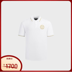 VERSACE JEANS COUTURE 范思哲VJC男士POLO衫  WHITE-G03白色 L