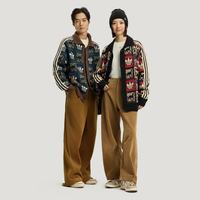 adidas Original三叶草 李现同款新年慵懒风针织宽松毛衣开衫外套 KR2801 M