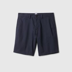 Gap 男装 斜纹棉中腰直筒短裤 866125