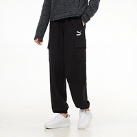 PUMA 夏季时尚潮流运动透气舒适女装休闲运动跑步裤534163-01
