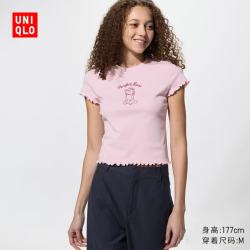 优衣库 Disney/PIXAR UT/短袖T恤女装印花T恤皮克斯488045 10 水粉色 XS