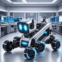 聚乐宝贝 八轮特技越野机器狗智能互动编程玩具