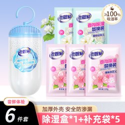 老管家 可挂式除湿盒回南天宿舍干燥剂家用室内防潮防霉包