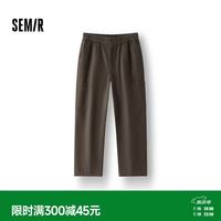 森马 休闲裤男宽松直筒裤复古工装水洗工艺百搭柔软裤子101125127116